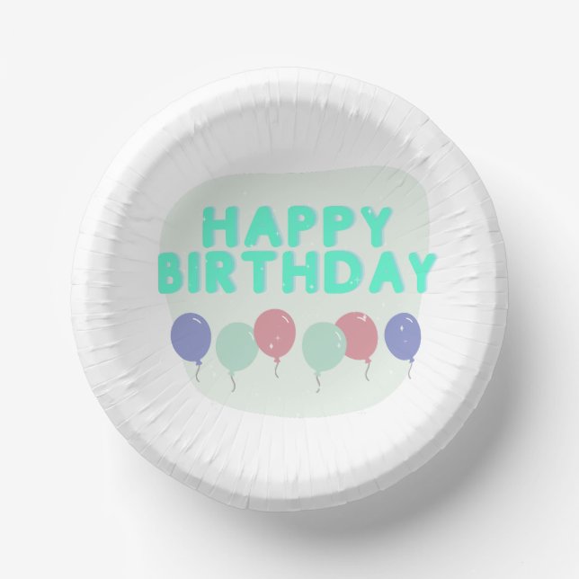 Happy Birthday plate (Front)