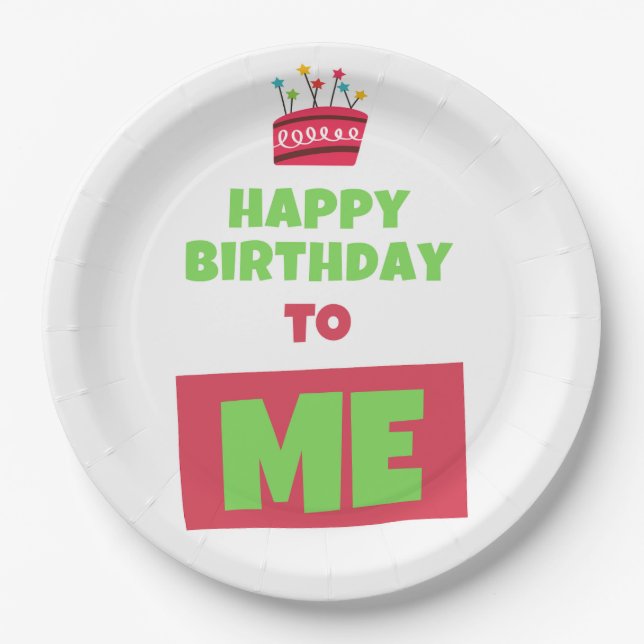 Happy Birthday Plates (Front)