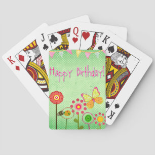 Happy Birthday Playing Cards