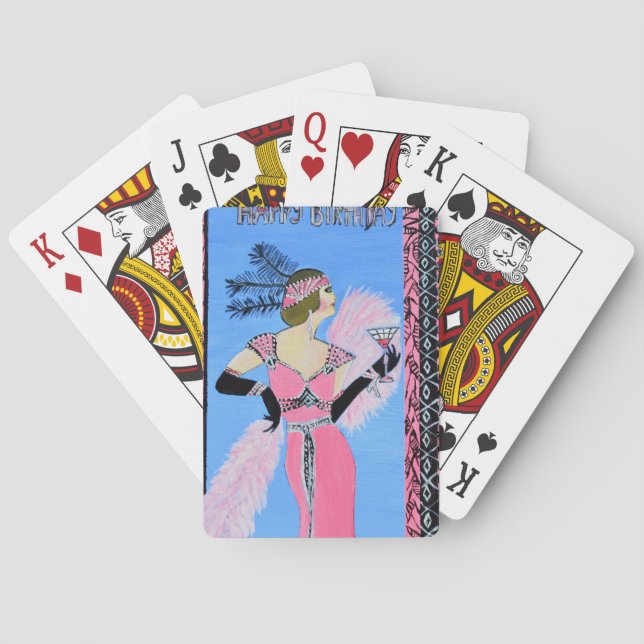Happy Birthday Playing Cards (Back)