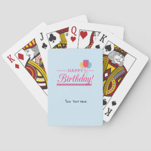 Happy Birthday Playing Cards