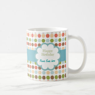 Happy Birthday (poka dots) Coffee Mug