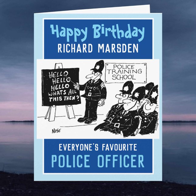 Happy Birthday Police Officer Card (Creator Uploaded)