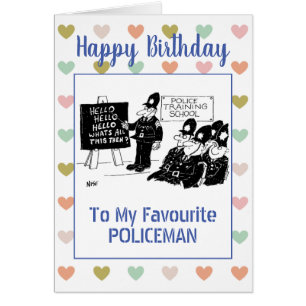 Happy Birthday Police Officer or Policeman
