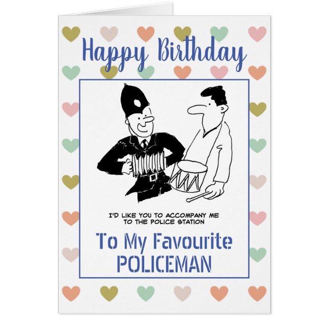 Happy Birthday Policeman (Front)