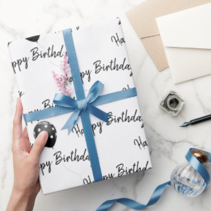 Happy Birthday Polka Dot Balloons  Wrapping Paper