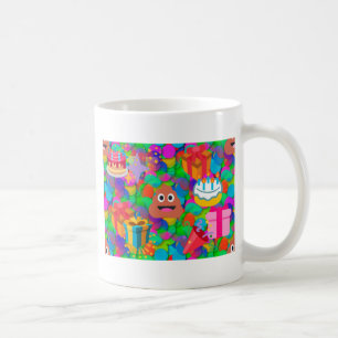 happy birthday poop emoji coffee mug