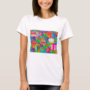 happy birthday poop emoji T-Shirt