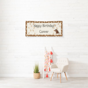 Happy Birthday porcupine smores banner