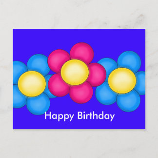 Happy, Birthday Post Card