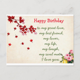 Happy birthday post card