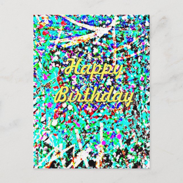Happy Birthday Post Card (Front)