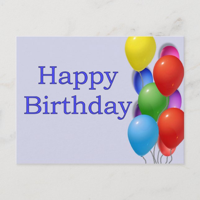 Happy Birthday Postcard (Front)