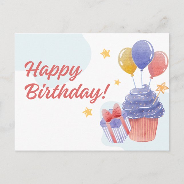 HAPPY BIRTHDAY POSTCARD (Front)