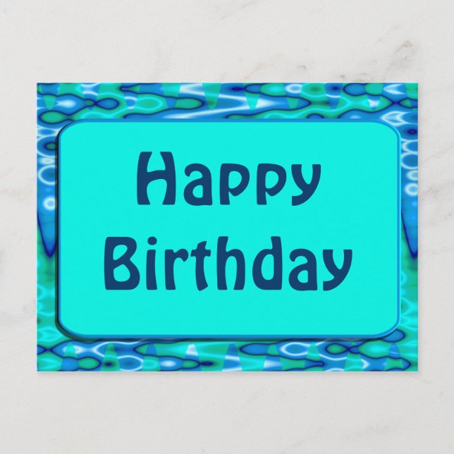 Happy Birthday Postcard (Front)