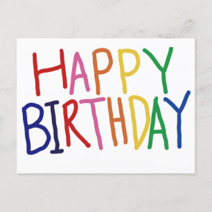 Happy Birthday postcard