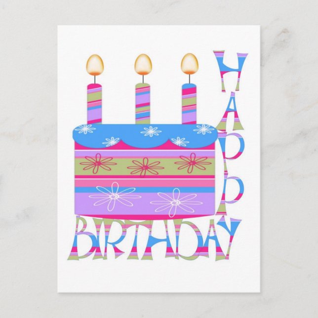 Happy Birthday Postcard (Front)