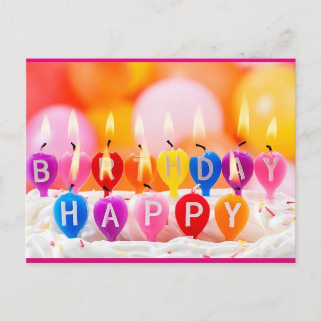 Happy Birthday Postcard (Front)
