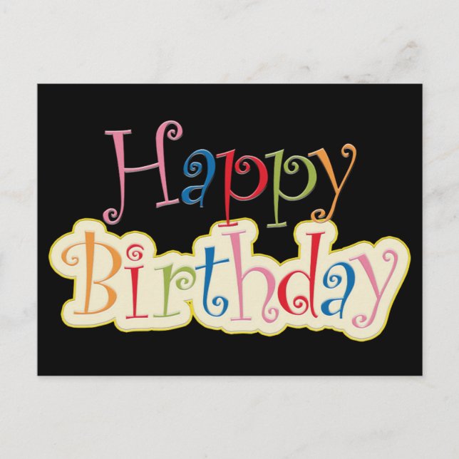 Happy Birthday Postcard (Front)