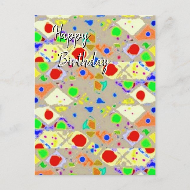 Happy Birthday Postcard (Front)