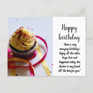 Happy birthday postcard