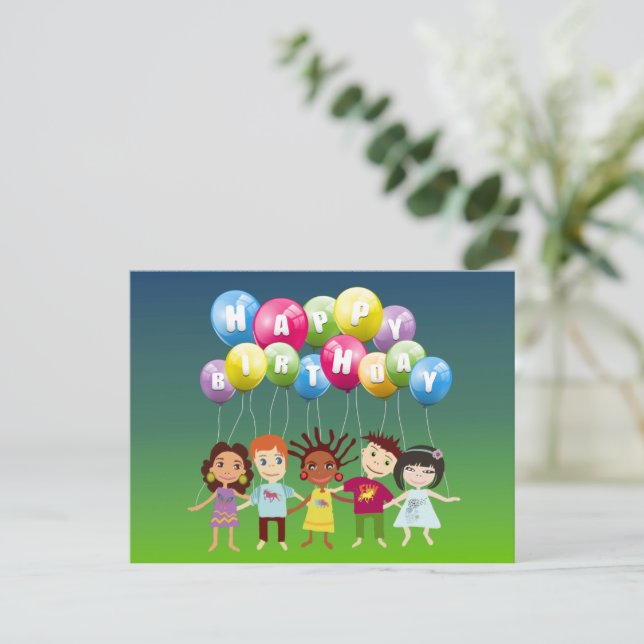 Happy Birthday Postcard (Standing Front)