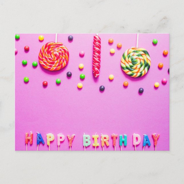Happy Birthday Postcard (Front)