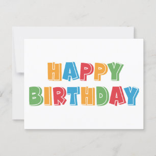 Happy Birthday Postcard