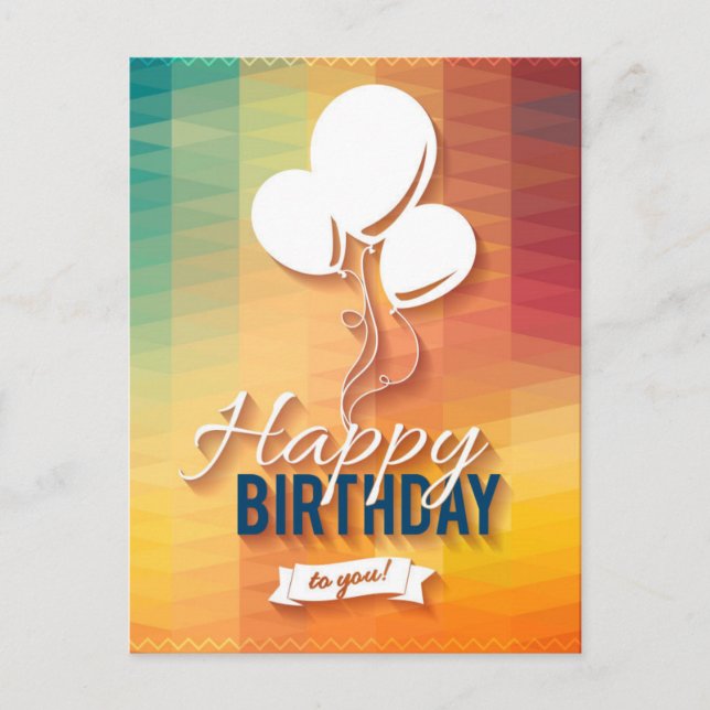 happy birthday postcard (Front)