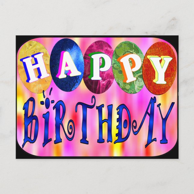 Happy Birthday Postcard (Front)
