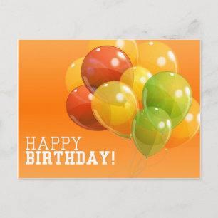 Happy birthday postcard