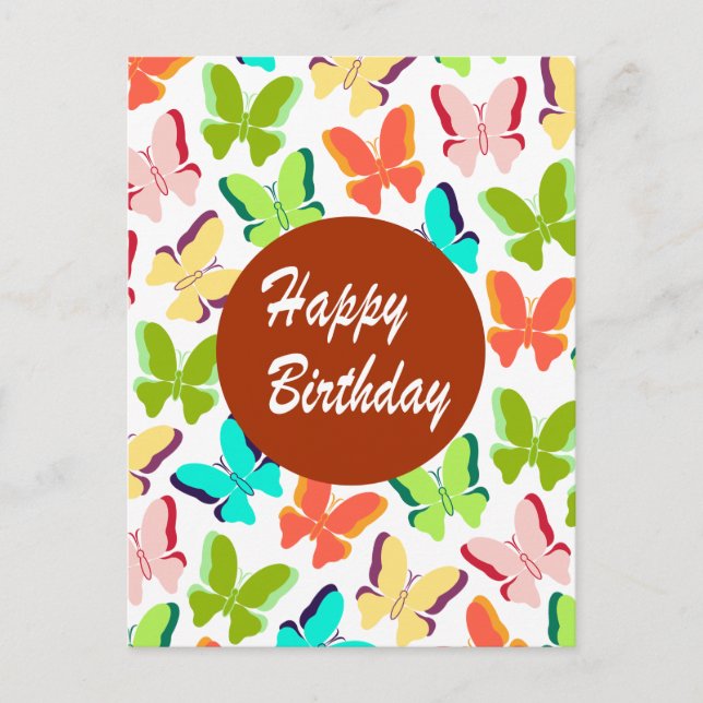 Happy Birthday Postcard (Front)