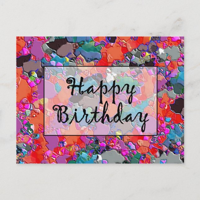 Happy Birthday Postcard (Front)