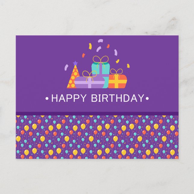 HAPPY BIRTHDAY POSTCARD (Front)