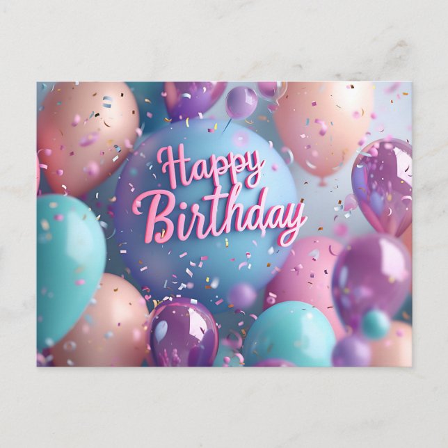 Happy Birthday Postcard (Front)