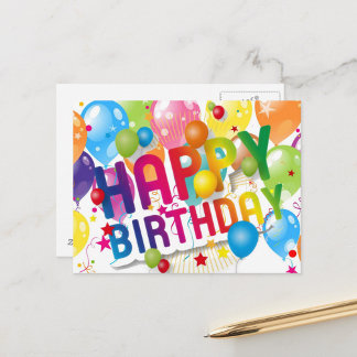 Happy Birthday Postcard