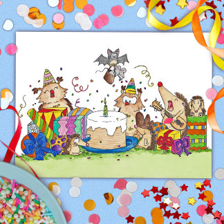 HAPPY BIRTHDAY postcard