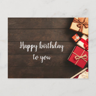 Happy birthday postcard