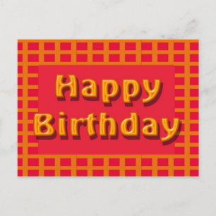 happy birthday postcard