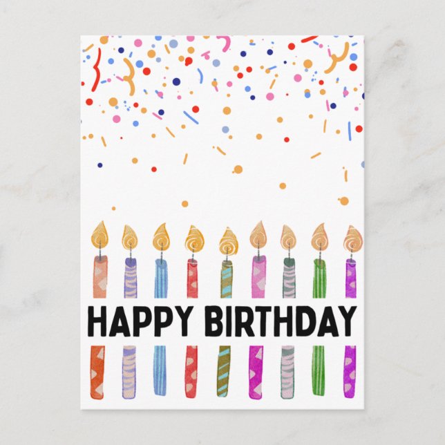HAPPY BIRTHDAY POSTCARD (Front)