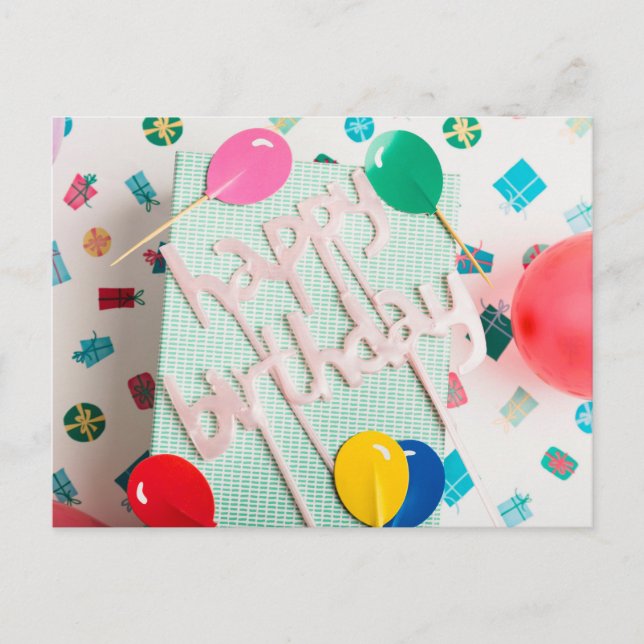 HAPPY BIRTHDAY  POSTCARD (Front)