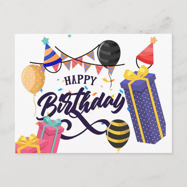 Happy Birthday Postcard (Front)