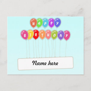 Happy Birthday Postcard