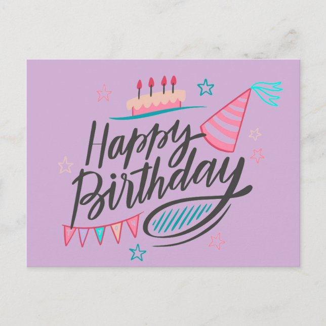 Happy Birthday Postcard (Front)