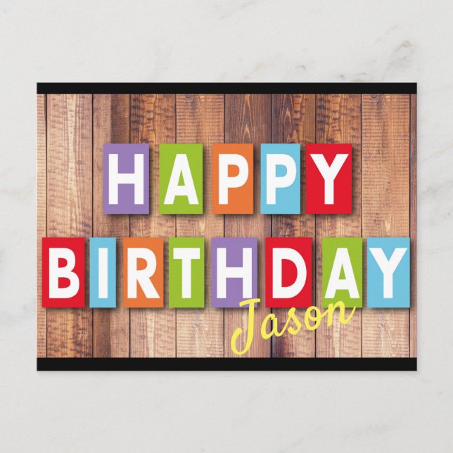 Happy Birthday Postcard (Front)