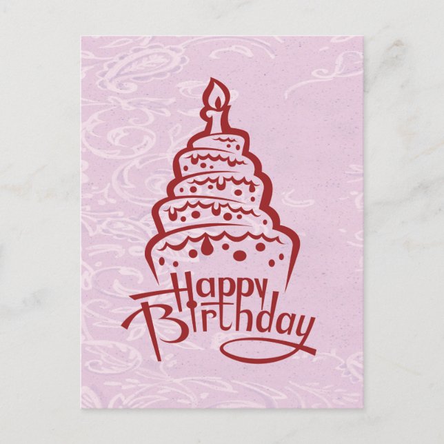 Happy Birthday Postcard (Front)