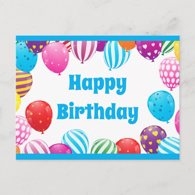Happy Birthday Postcard (Front)