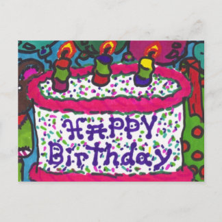 happy birthday postcard