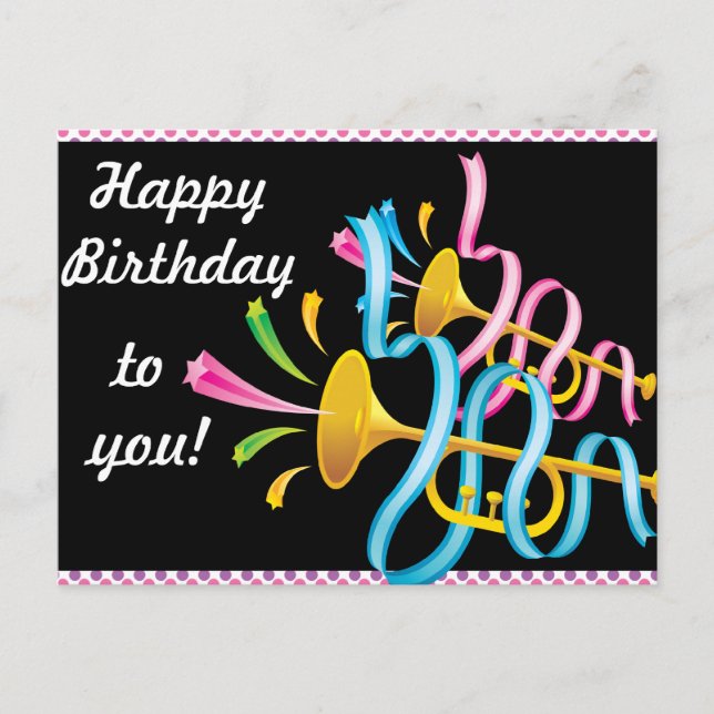Happy Birthday Postcard (Front)
