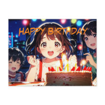 Happy birthday postcard